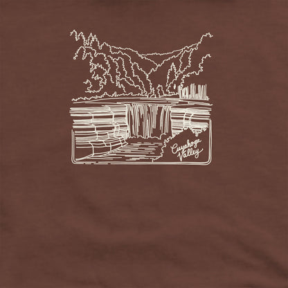 Cuyahoga Valley Line Drawing Crewneck Sweatshirt