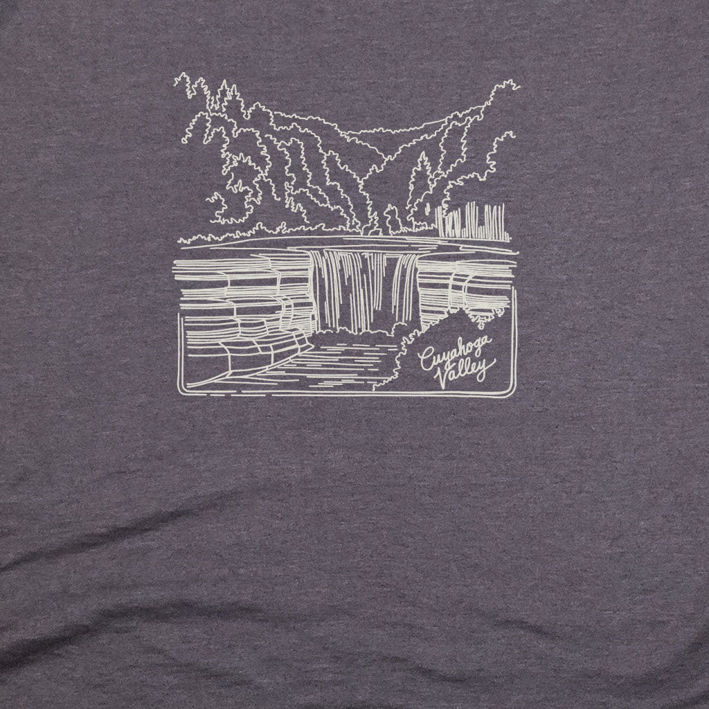 Cuyahoga Valley Line Drawing T-Shirt