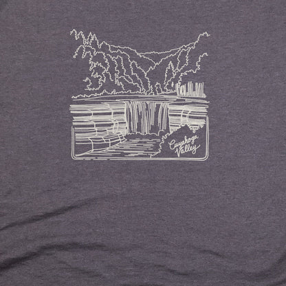 Cuyahoga Valley Line Drawing T-Shirt