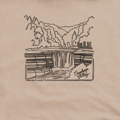 Cuyahoga Valley Line Drawing Hoodie