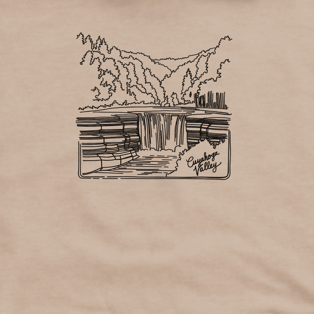 Cuyahoga Valley Line Drawing Crewneck Sweatshirt