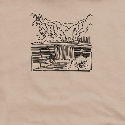 Cuyahoga Valley Line Drawing Crewneck Sweatshirt
