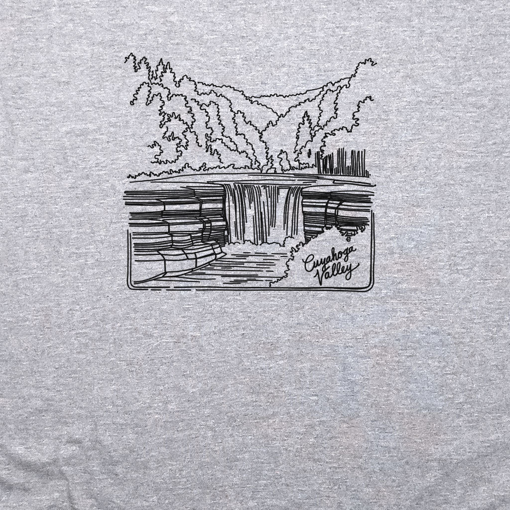 Cuyahoga Valley Line Drawing Crewneck Sweatshirt