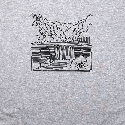 Cuyahoga Valley Line Drawing Crewneck Sweatshirt