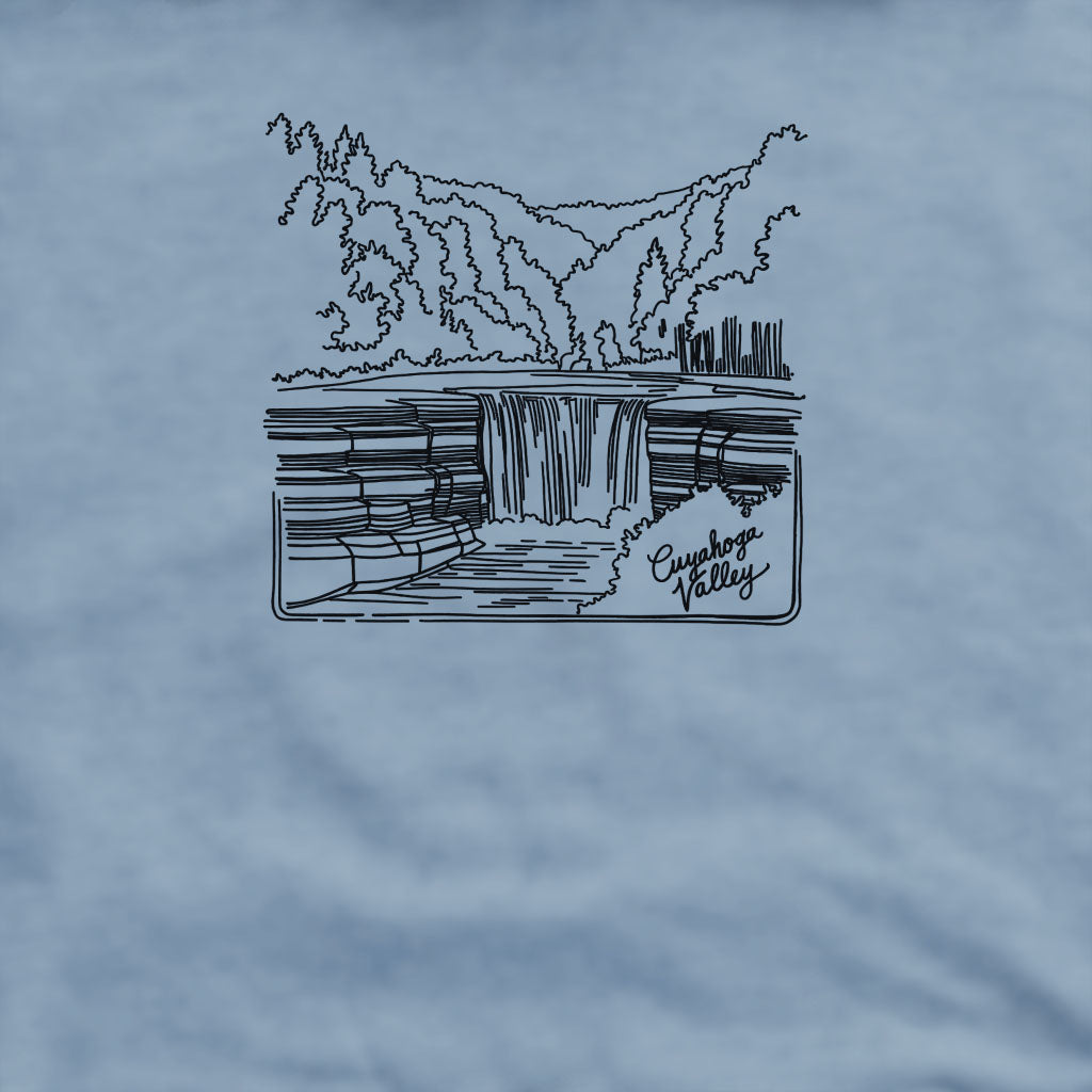 Cuyahoga Valley Line Drawing Crewneck Sweatshirt