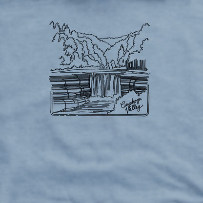 Cuyahoga Valley Line Drawing Crewneck Sweatshirt