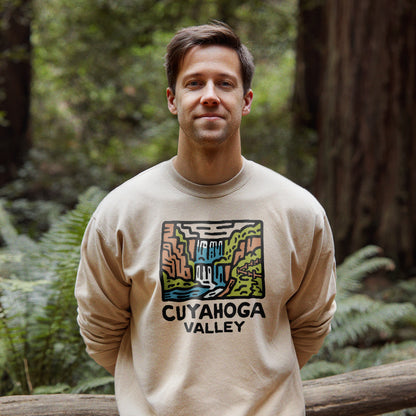 Cuyahoga Valley National Park Crewneck Sweatshirt Adventure and Outdoors Themed Sweatshirt