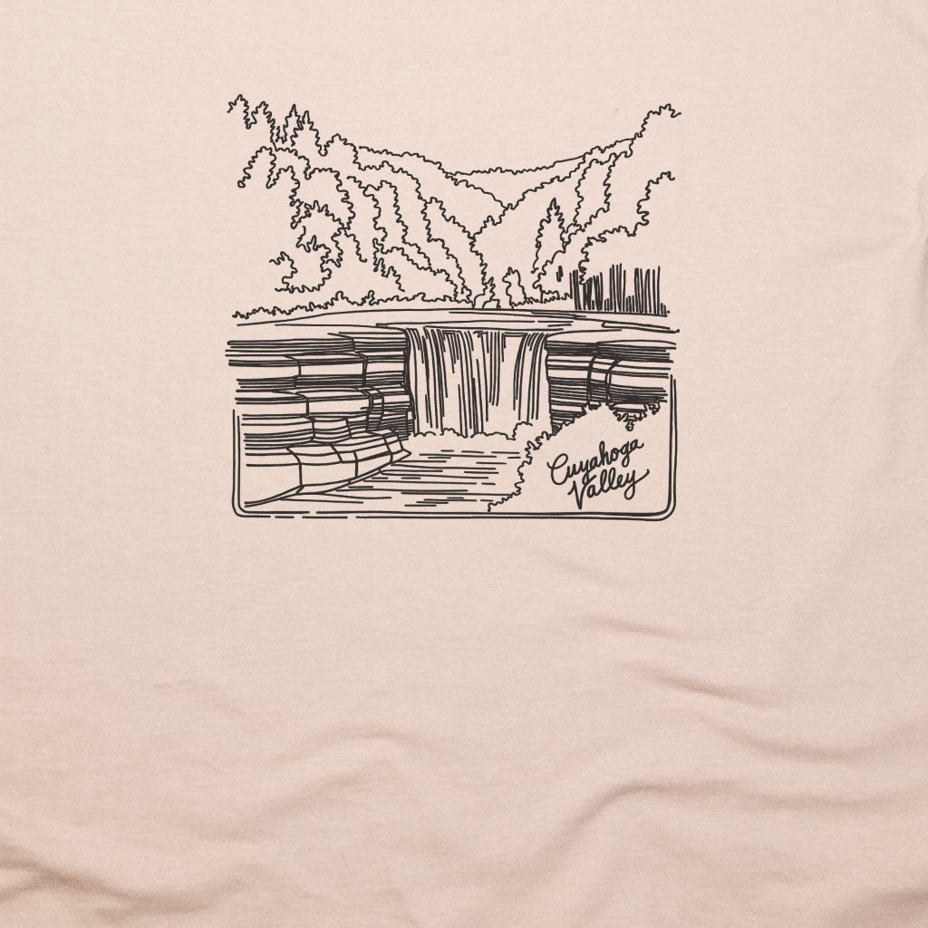 Cuyahoga Valley Line Drawing T-Shirt