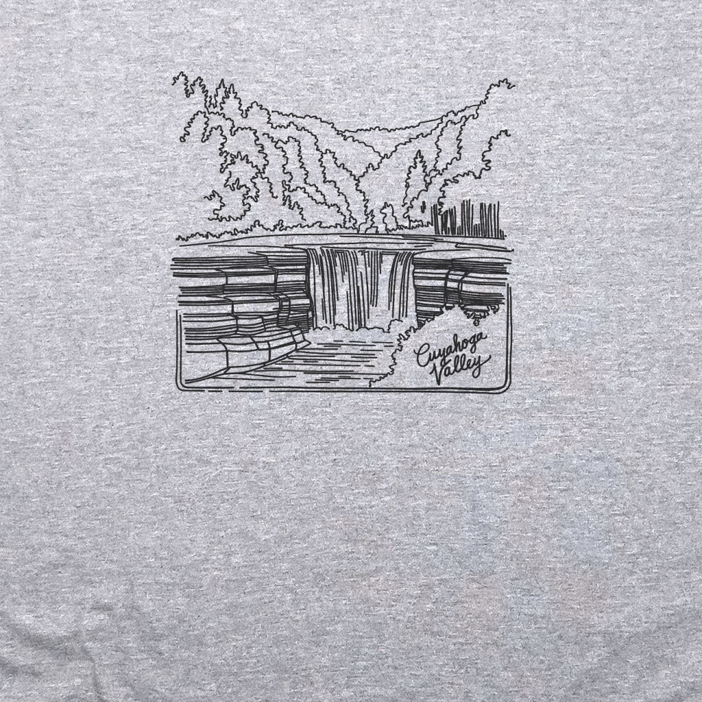 Cuyahoga Valley Line Drawing T-Shirt