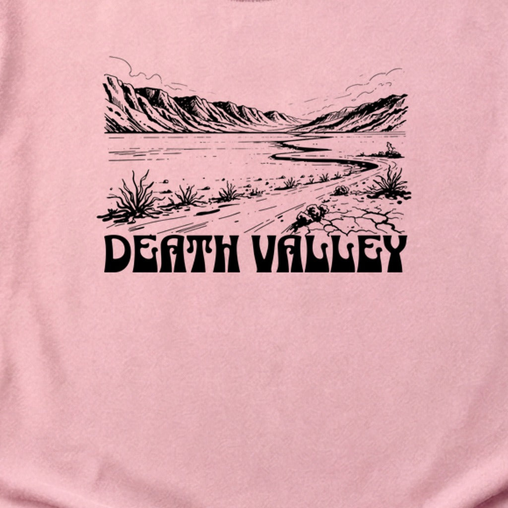 Death Valley National Park Line Drawing Cotton T-Shirt