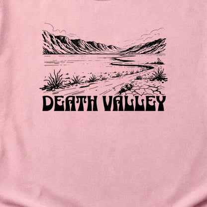 Death Valley National Park Line Drawing Cotton T-Shirt