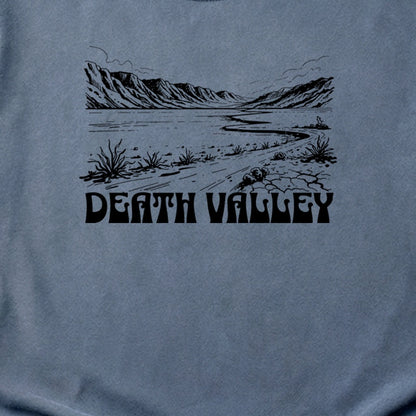 Death Valley National Park Line Drawing Cotton T-Shirt