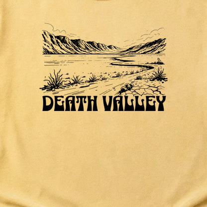 Death Valley National Park Line Drawing Cotton T-Shirt