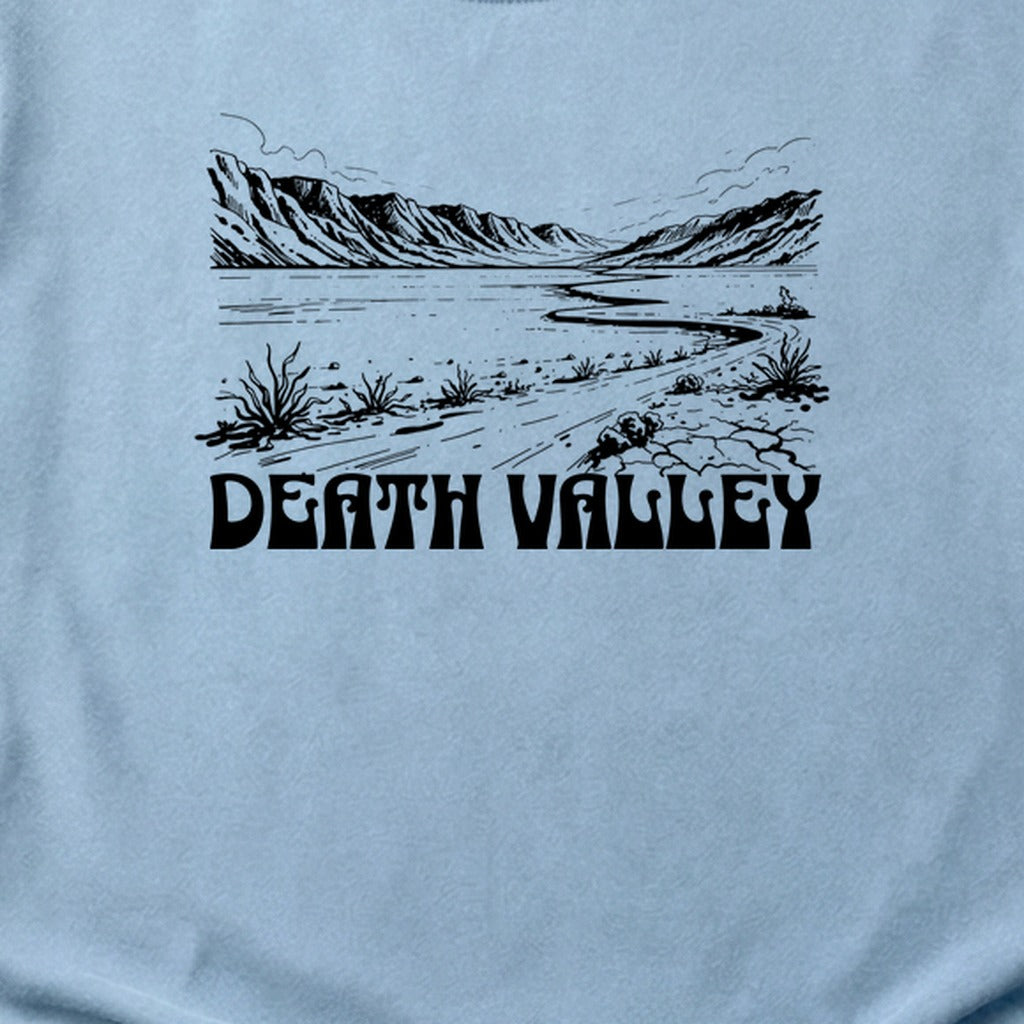 Death Valley National Park Line Drawing Cotton T-Shirt