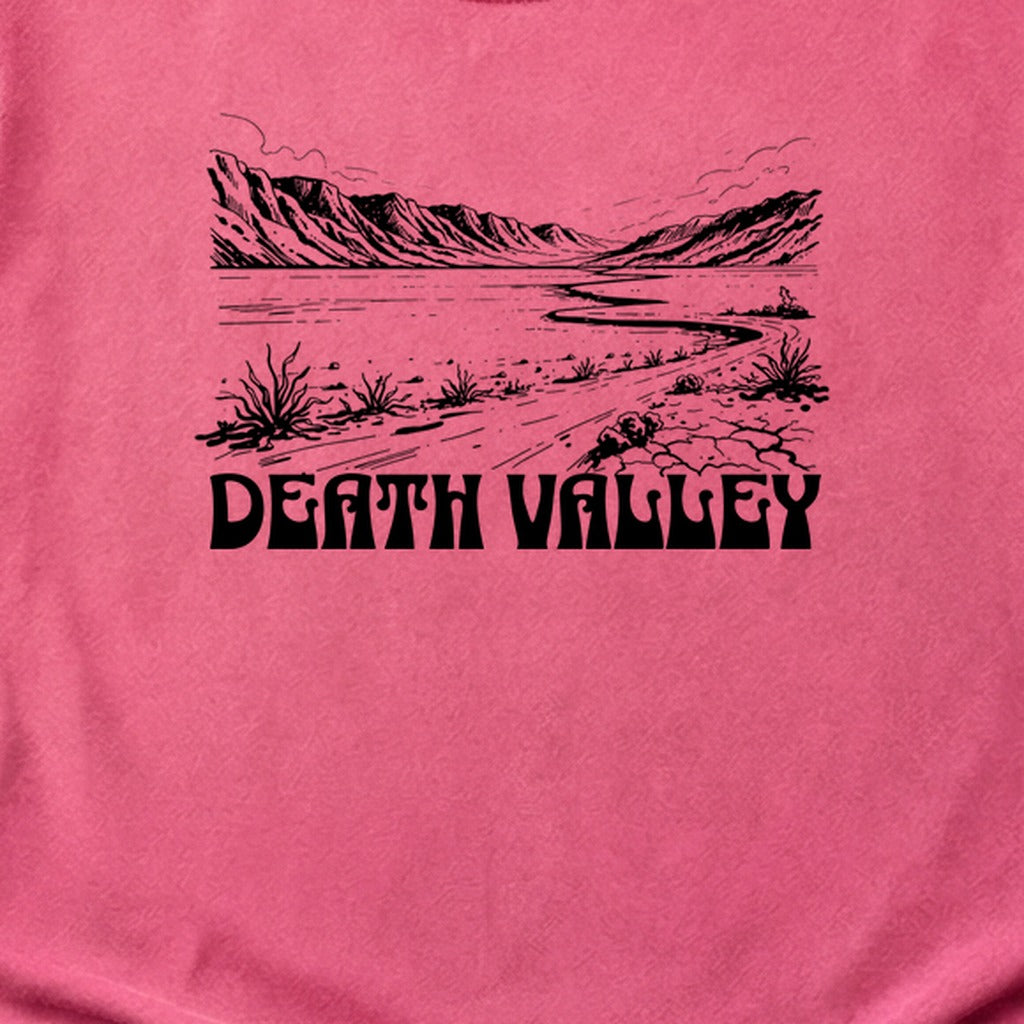 Death Valley National Park Line Drawing Cotton T-Shirt