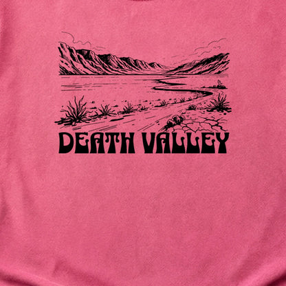 Death Valley National Park Line Drawing Cotton T-Shirt