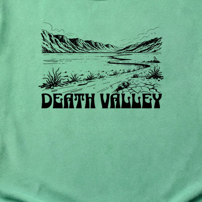 Death Valley National Park Line Drawing Cotton T-Shirt