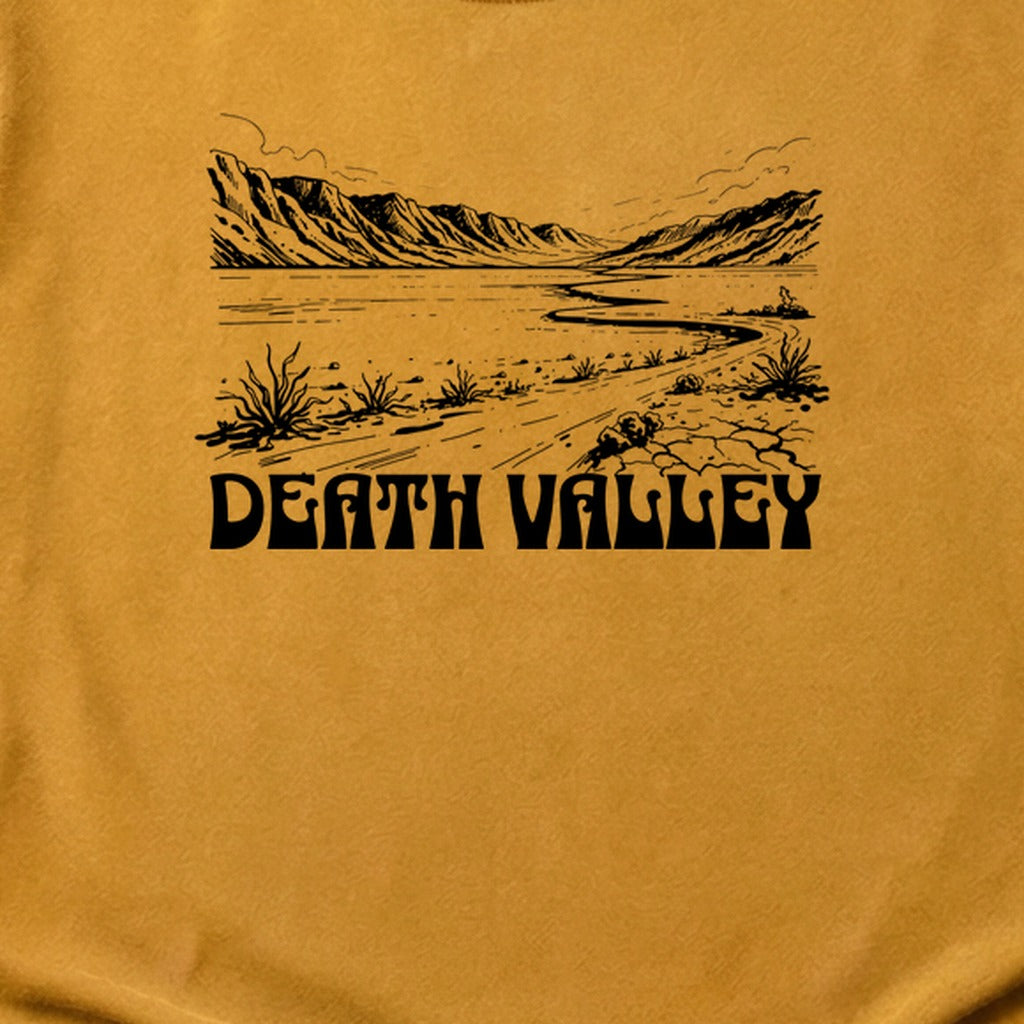 Death Valley National Park Line Drawing Cotton T-Shirt