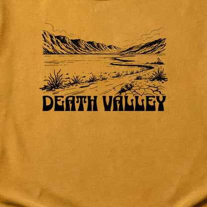 Death Valley National Park Line Drawing Cotton T-Shirt