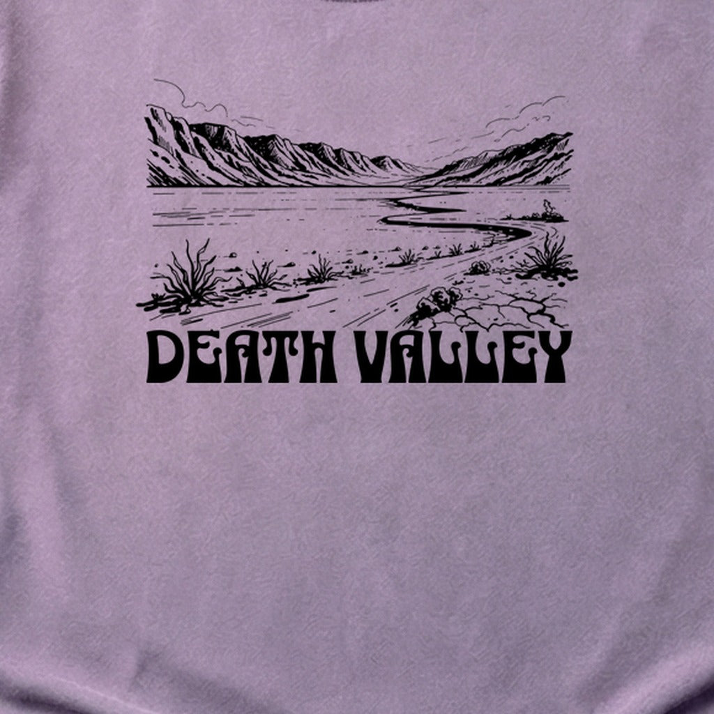 Death Valley National Park Line Drawing Cotton T-Shirt