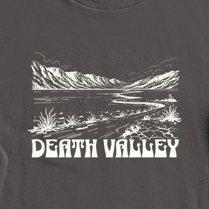 Death Valley National Park Line Drawing Crewneck Sweatshirt