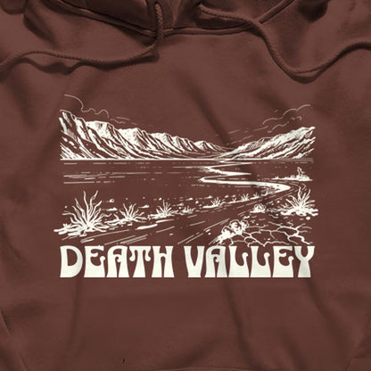 Death Valley National Park Line Drawing Hoodie