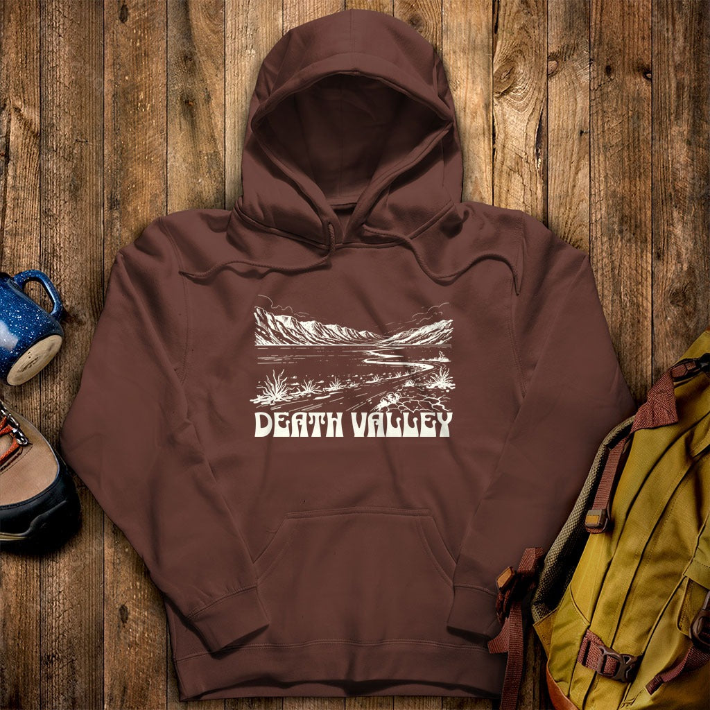 Death Valley National Park Line Drawing Hoodie