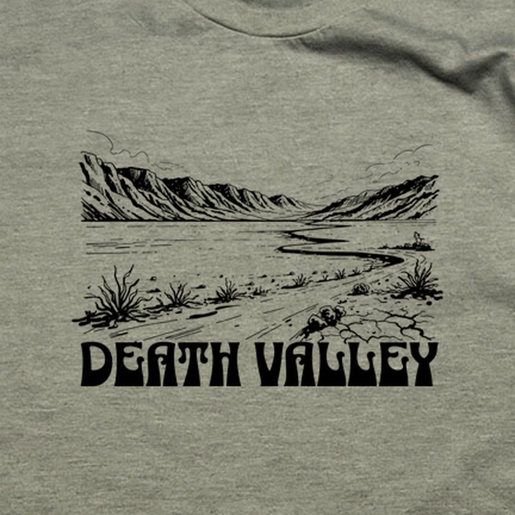 Death Valley National Park Line Drawing T-Shirt