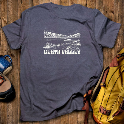 Death Valley National Park Line Drawing T-Shirt