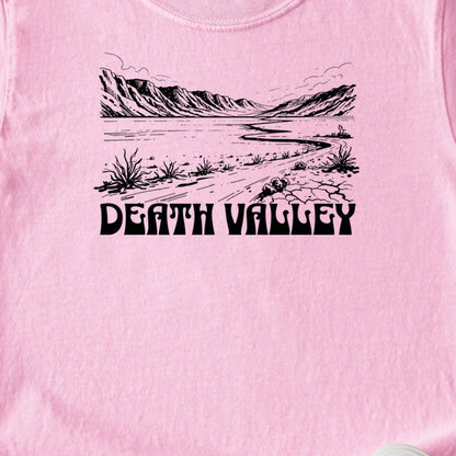 Death Valley National Park Line Drawing Kids Cotton T-Shirt