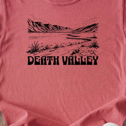Death Valley National Park Line Drawing Kids Cotton T-Shirt
