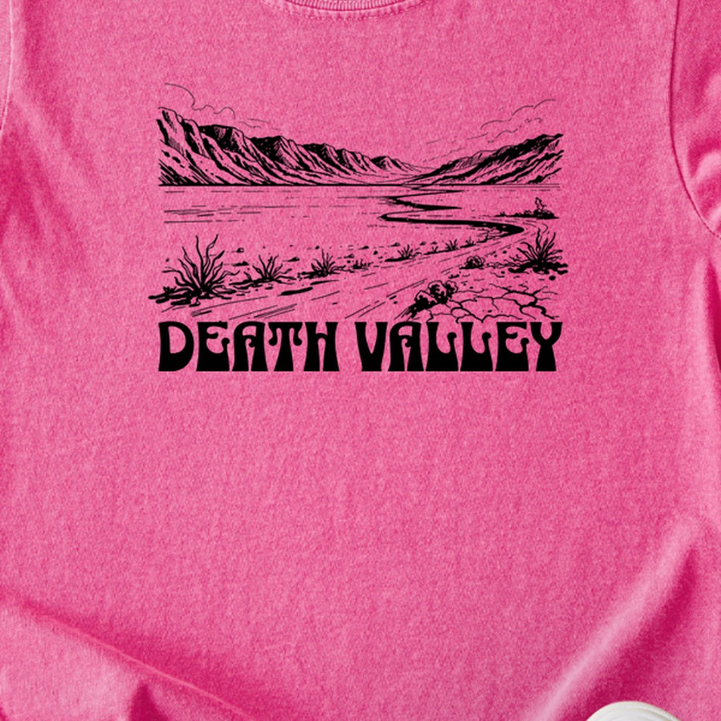 Death Valley National Park Line Drawing Kids Cotton T-Shirt