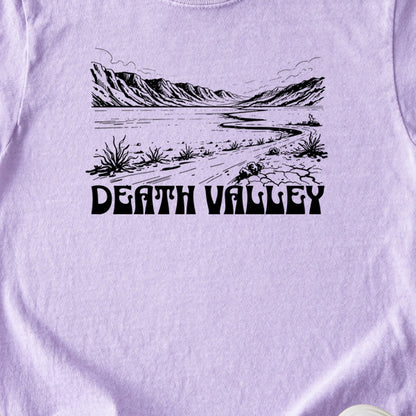 Death Valley National Park Line Drawing Kids Cotton T-Shirt