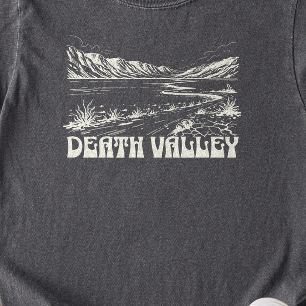 Death Valley National Park Line Drawing Kids Cotton T-Shirt