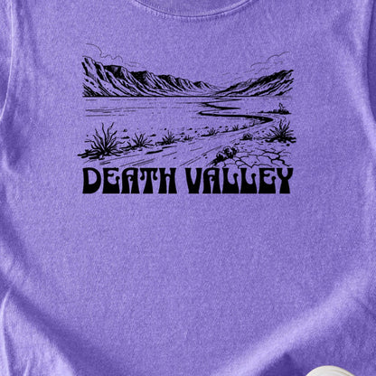 Death Valley National Park Line Drawing Kids Cotton T-Shirt