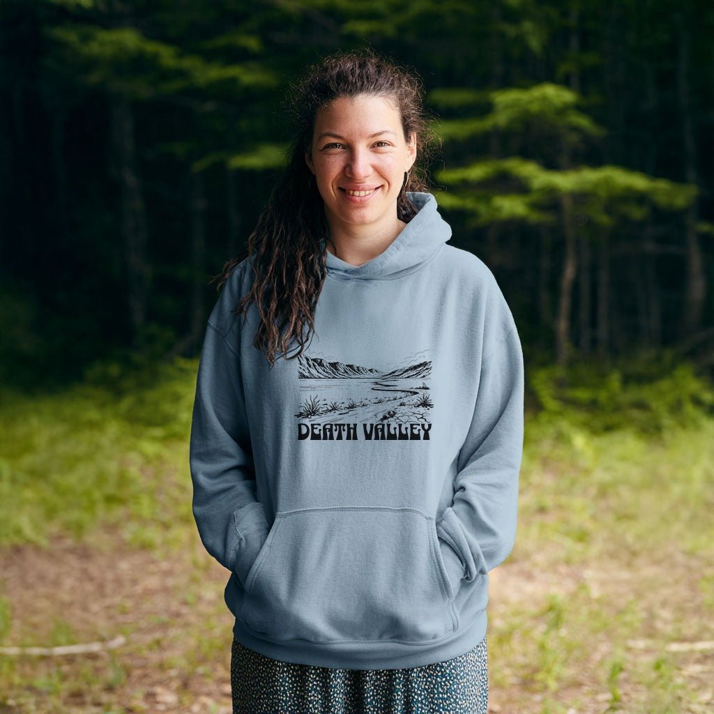 Death Valley National Park Line Drawing Hoodie