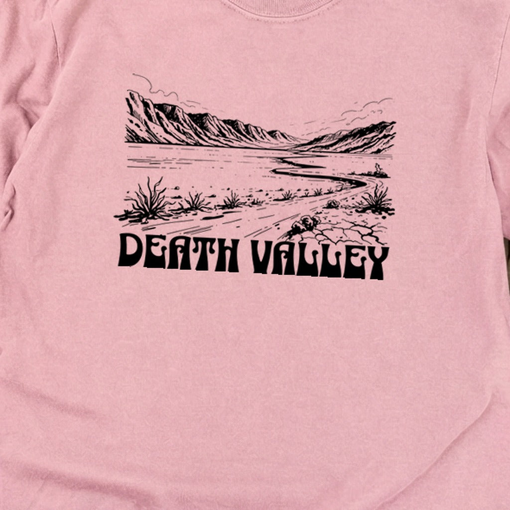 Death Valley National Park Line Drawing Premium Long Sleeve