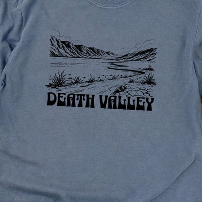 Death Valley National Park Line Drawing Premium Long Sleeve
