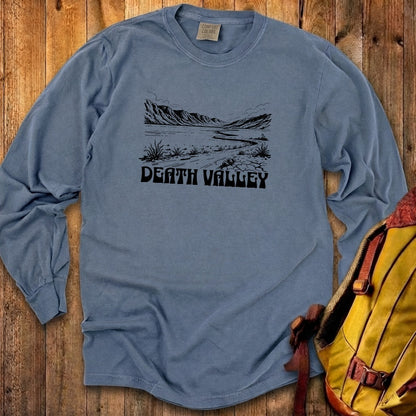 Death Valley National Park Line Drawing Premium Long Sleeve