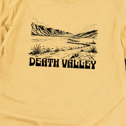 Death Valley National Park Line Drawing Premium Long Sleeve