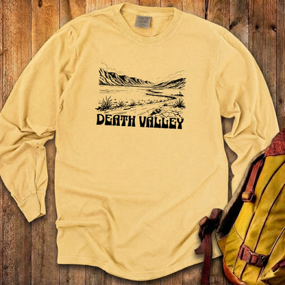 Death Valley National Park Line Drawing Premium Long Sleeve