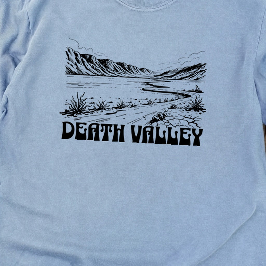 Death Valley National Park Line Drawing Premium Long Sleeve