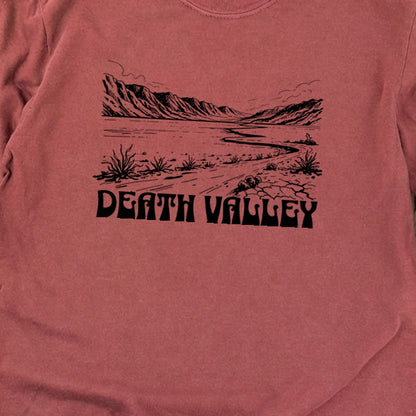 Death Valley National Park Line Drawing Premium Long Sleeve