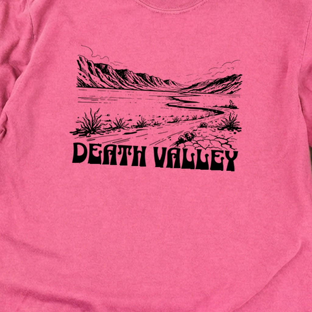 Death Valley National Park Line Drawing Premium Long Sleeve