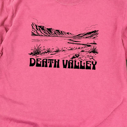 Death Valley National Park Line Drawing Premium Long Sleeve