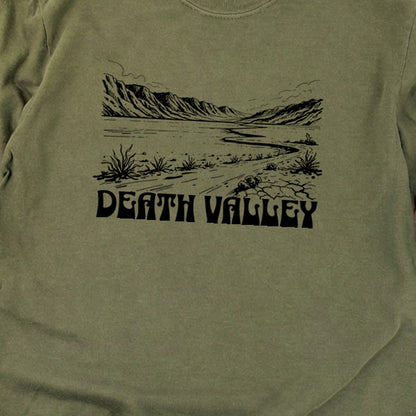 Death Valley National Park Line Drawing Premium Long Sleeve