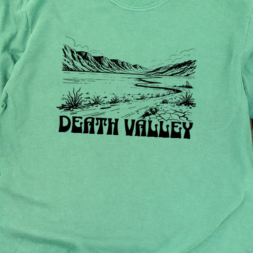 Death Valley National Park Line Drawing Premium Long Sleeve