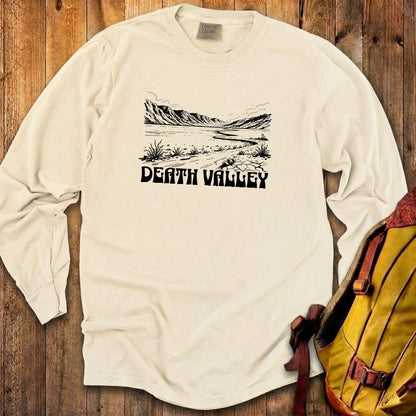 Death Valley National Park Line Drawing Premium Long Sleeve