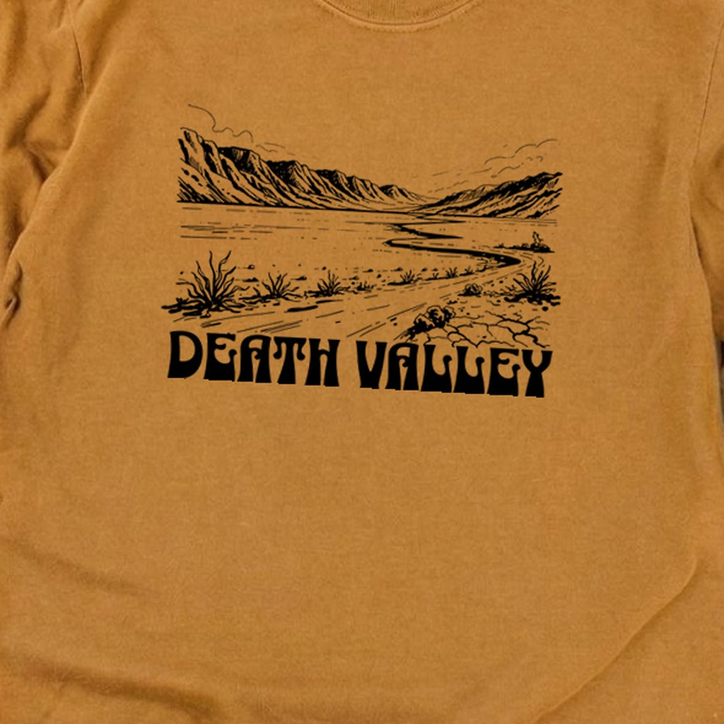 Death Valley National Park Line Drawing Premium Long Sleeve