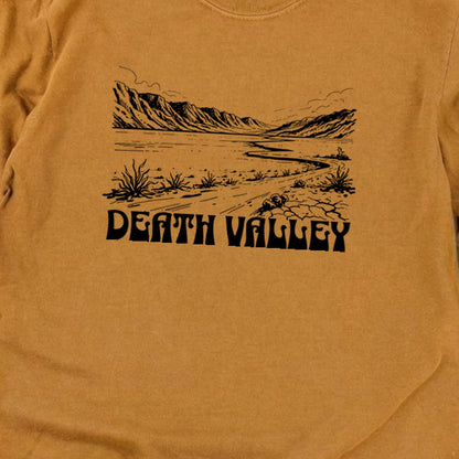 Death Valley National Park Line Drawing Premium Long Sleeve